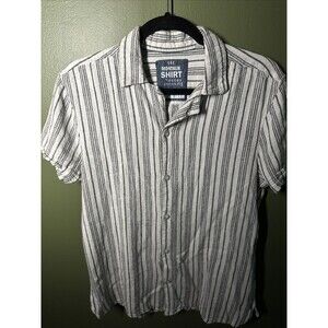 Montauk Shirt by Essex Crossing Small Short Sleeve Button Down Rayon Blend